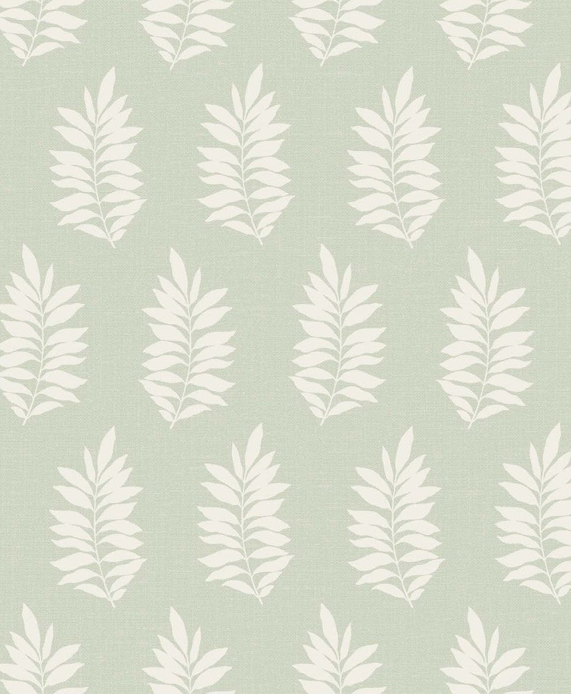 Pinnate Silhouette Sage SL80304 by Seabrook Designs Designer Wallpaper