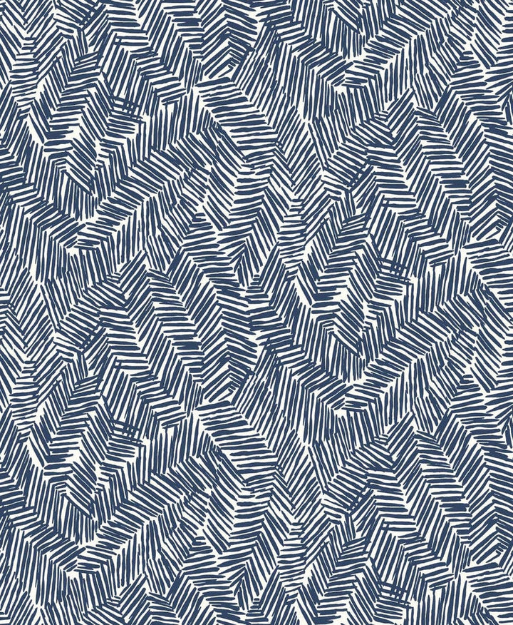 Lush Navy Blue SL80402 by Seabrook Designs Designer Wallpaper