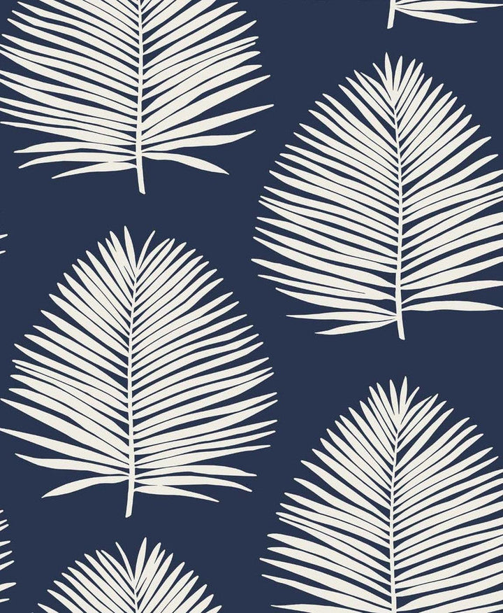 Island Palm Midnight Sky SL80712 by Seabrook Designs Designer Wallpaper