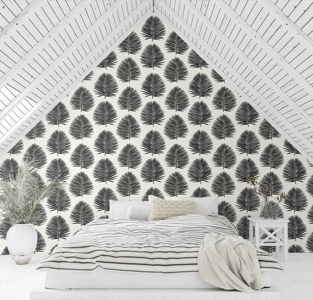 Island Palm Day And Night SL80720 by Seabrook Designs Designer Wallpaper