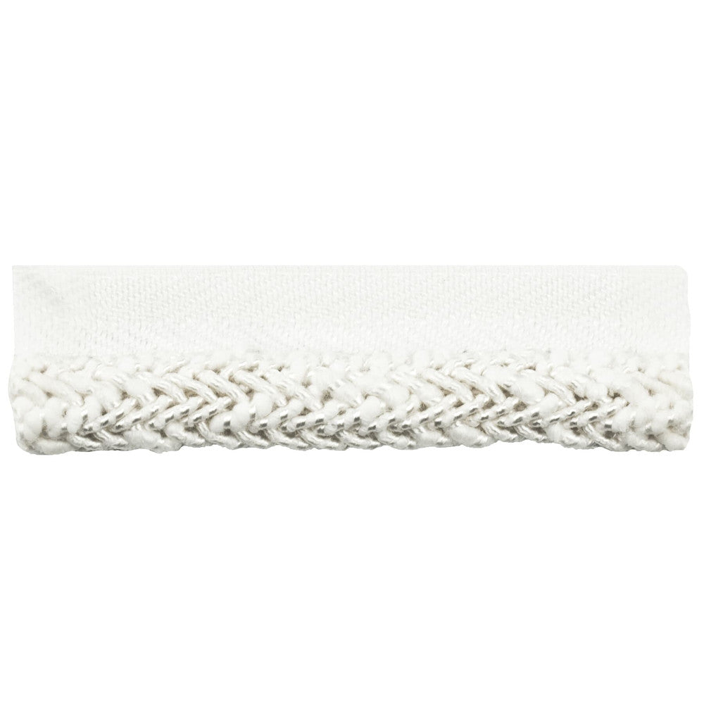 Slavingham 1 Frost by Stout Designer Trim TREND ALERT TRIM 79%COT 10%SVI 10%POL 1%NYL CHINA FLAME RETARDANT-N.F.P.A. 260A CLASS 1 CATB 117-2013 MARTINDALE WEAR TEST (50 000 CIRCULAR RUBS) Horizontal: 0.000 and Vertical: 0.000 0.38 in - Swanky Fabrics -