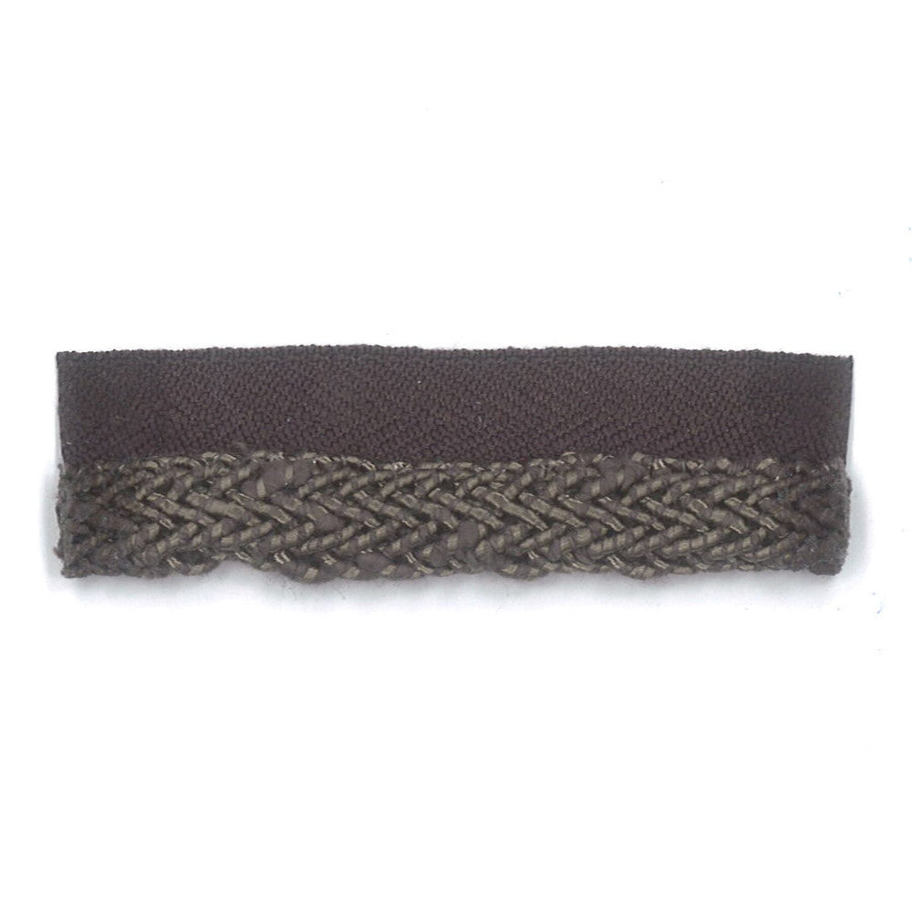 Slavingham 4 Charcoal by Stout Designer Trim TREND ALERT TRIM 79%COT 10%SVI 10%POL 1%NYL CHINA FLAME RETARDANT-N.F.P.A. 260A CLASS 1 CATB 117-2013 MARTINDALE WEAR TEST (50 000 CIRCULAR RUBS) Horizontal: 0.000 and Vertical: 0.000 0.38 in - Swanky Fabrics -