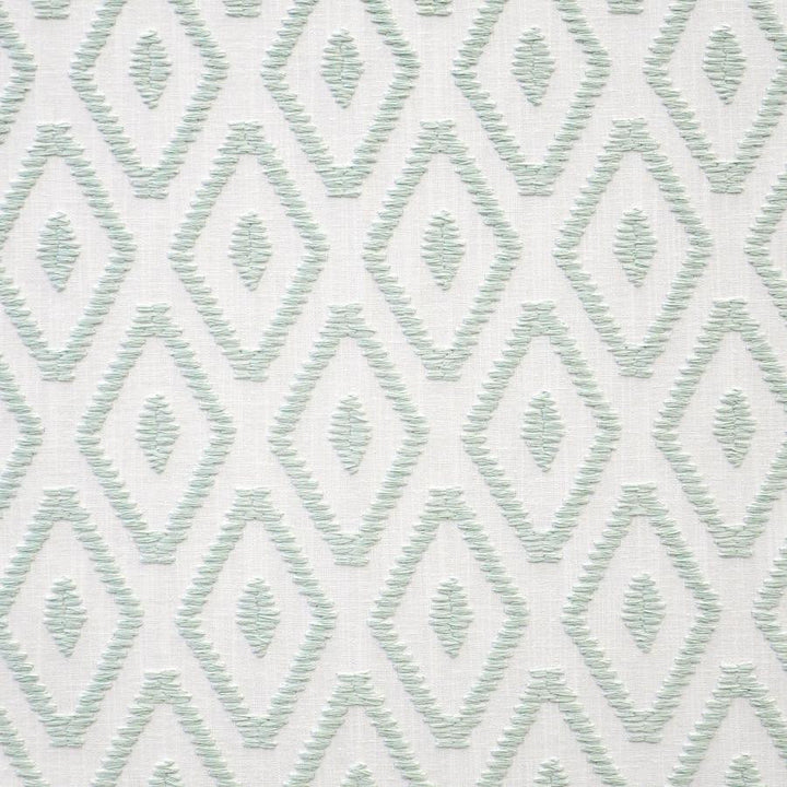 Solitaire # 323 Mint by Maxwell Designer Fabric Color Theory-Vol.V Sorbet 82% POLYESTER/11% COTTON 7% LINEN INDIA V-6.5"H-3.4" 54"EMB51.5 - Swanky Fabrics -