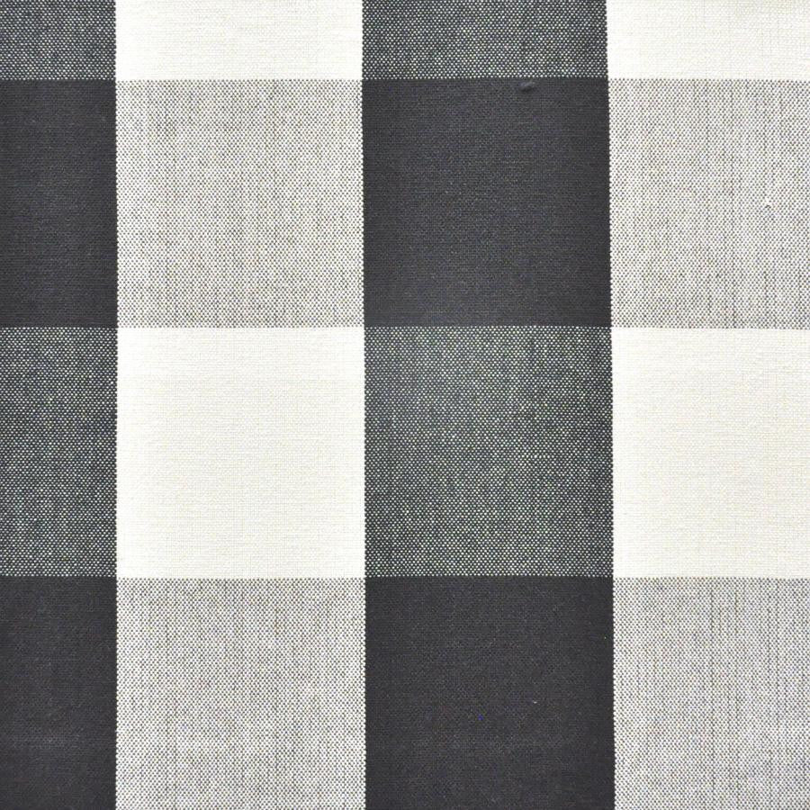 Square Up # 626 Charcoal by Maxwell Designer Fabric Stripes & Checks Ii 100% COTTON INDIA V-9"H-9" 55" - Swanky Fabrics -