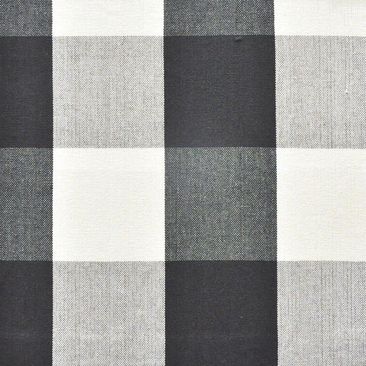 Square Up # 626 Charcoal by Maxwell Designer Fabric Stripes & Checks Ii 100% COTTON INDIA V-9"H-9" 55" - Swanky Fabrics -