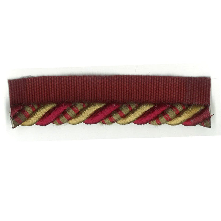 Snaps 40 Cardinal by Stout Designer Trim ART OF DESIGN TRIM-2 CORDS 60%COT 40%SVI CHINA </p><p>Repeat: 0 0.38 in - Swanky Fabrics -