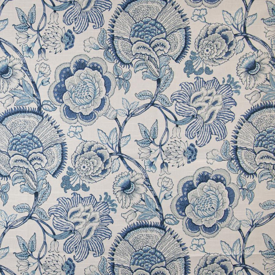 Springhope # 529 Delft by Maxwell Designer Fabric Print Gallery Ii 100% COTTON PAKISTAN V-25.3" H-13.5" 54" - Swanky Fabrics -