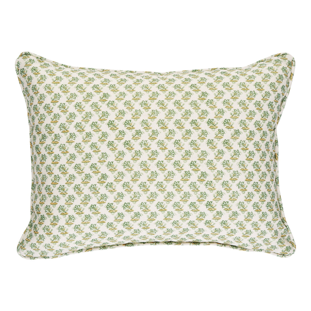 Schumacher Pillow Oleander I/O Pillow - Leaf Green