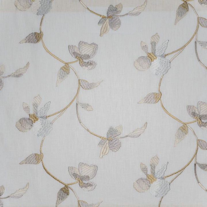 Sweet Pea # 634 Silver by Maxwell Designer Fabric Color Theory-Vol.Viii Tigerseye BASE: 52% POLYESTER
48% COTTON
EMB: 100% VISCOSE INDIA V-9.3" H-17.5" 52" - Swanky Fabrics -