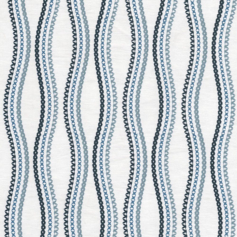 Songbird 2 Baltic by Stout Fabric Stout Fabric Songbird 2 BalticFabric COLOR MY WINDOW SEACREST/AZURE 72%POL 28%COT %VEMB INDIA </p><p>Repeat: H: 4.750, V: 9.500 52 in - Fabric Carolina -