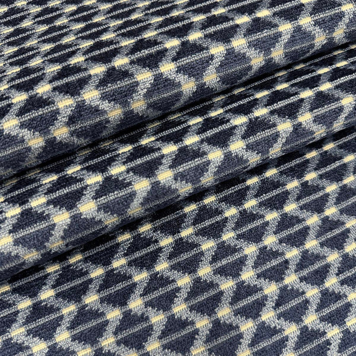 Sorbus Bluesy by Magnolia Designer Fabric - 51 Viscose, 32 Polyester, 17 Cotton India 60000 Horizontal: 0.75 and Vertical: 1.5 54 - Swanky Fabrics -