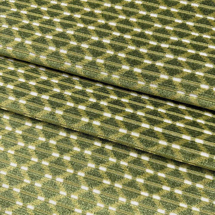 Sorbus Lime by Magnolia Designer Fabric - 51 Viscose, 32 Polyester, 17 Cotton India 60000 Horizontal: 0.75 and Vertical: 1.5 54 - Swanky Fabrics -
