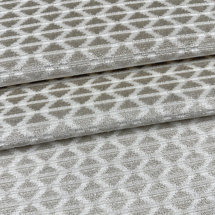 Sorbus Oyster by Magnolia Designer Fabric - 51 Viscose, 32 Polyester, 17 Cotton India 60000 Horizontal: 0.75 and Vertical: 1.5 54 - Swanky Fabrics -