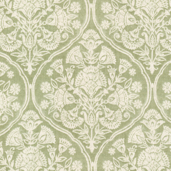 Souffle 1 Pear by Stout Designer Fabric RAINBOW LIBRARY SAGE/CYPRESS 75%COT 25%LIN SOUTH KOREA Horizontal: 13.250 and Vertical: 17.500 54.5 in - Swanky Fabrics -