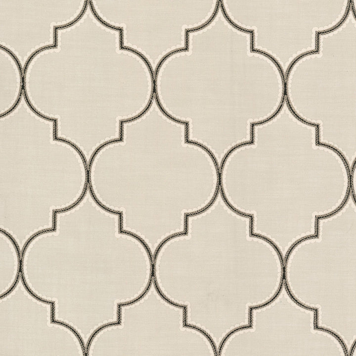 Souvenir 1 Domino by Stout Designer Fabric RAINBOW LIBRARY ALMOND/GRANITE 46%COT 36%POL 18%SVI INDIA Horizontal: 6.625 and Vertical: 9.250 55 in - Swanky Fabrics -