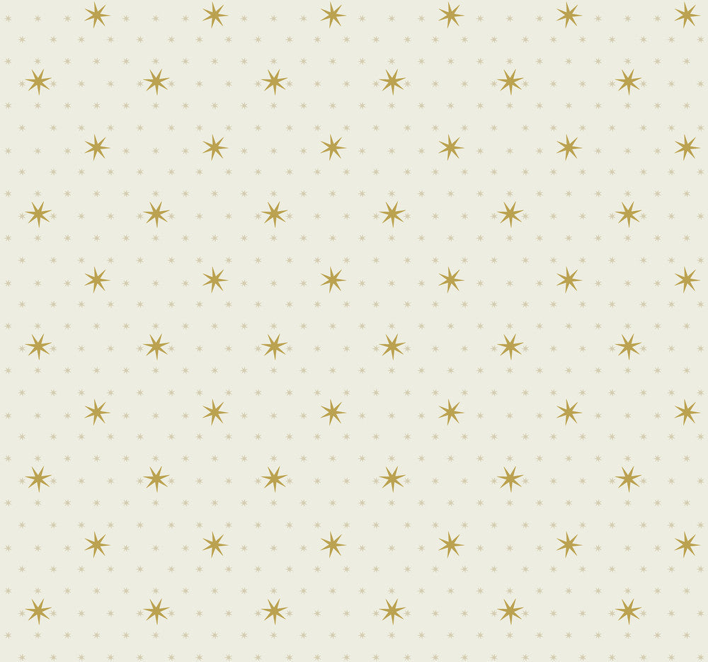 Stella Star Off White Metallic Wallpaper by York Wallcoverings Designer Shimmering Finishes Covers about 60.8 square feet 27-in by 27-ft long roll Unpasted 25.25 - Swanky Fabrics -