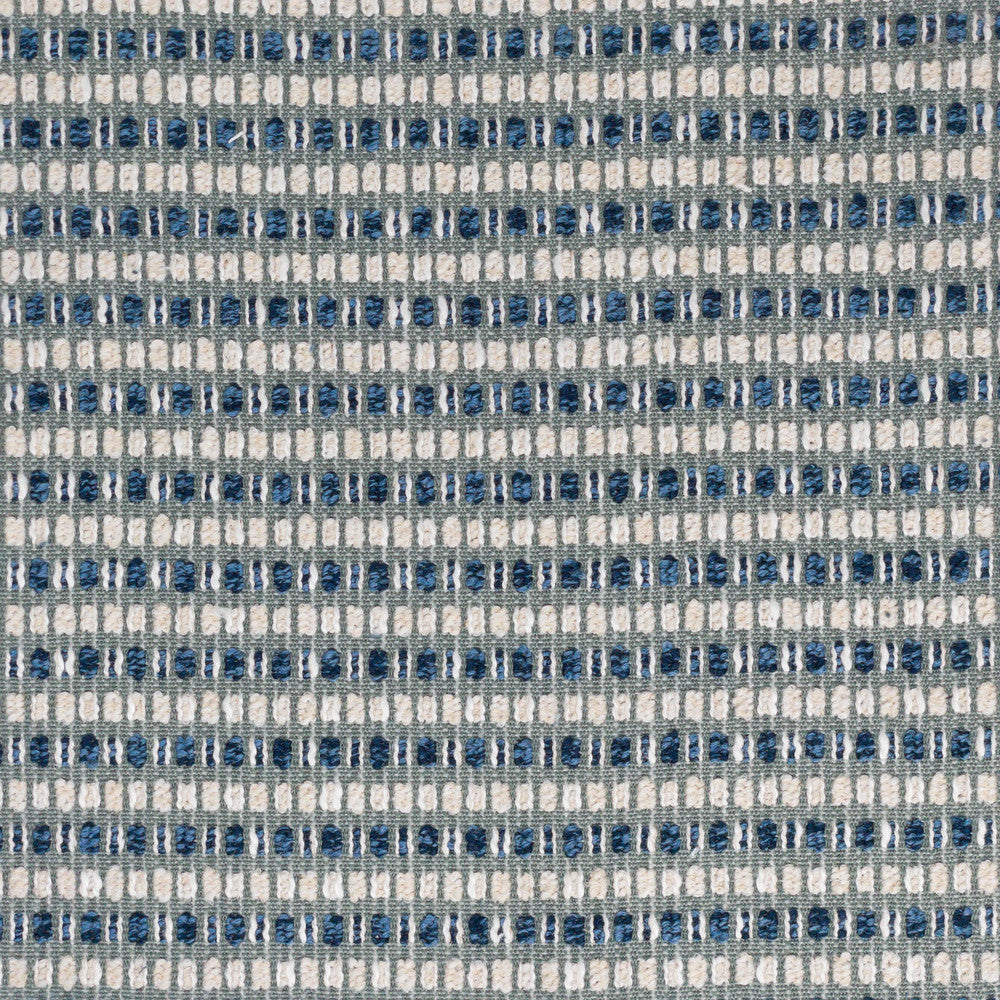 Spangle 1 Slate by Stout Designer Fabric RAINBOW LIBRARY LAKE/INDIGO 93%POL 7%LIN CHINA Horizontal: 1.875 and Vertical: 1.875 58 in - Swanky Fabrics -