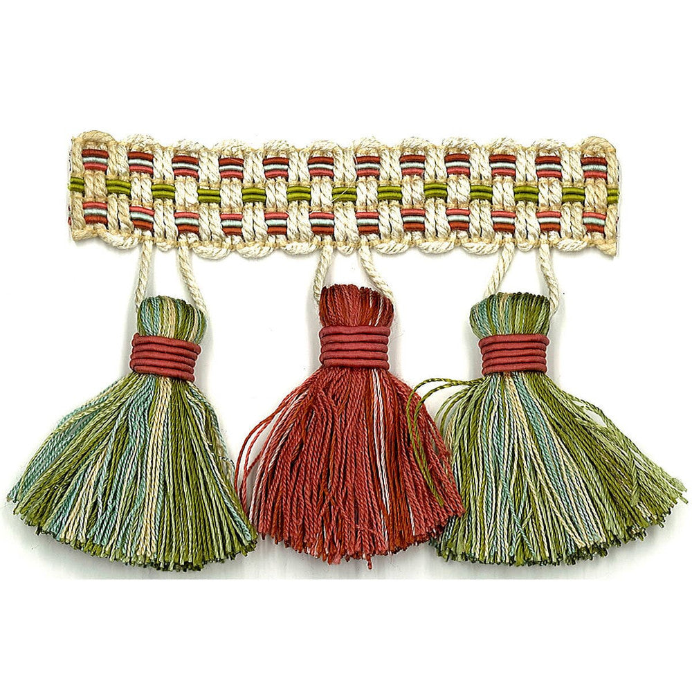 Sponsor 15 Springtime by Stout Designer Trim ART OF DESIGN TRIM-2 TASSEL FRINGE 100%SVI CHINA </p><p>Repeat: 0 3 in - Swanky Fabrics -