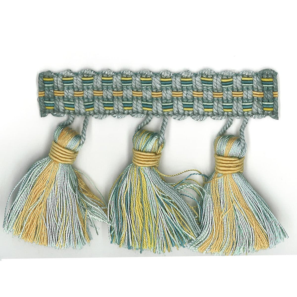 Sponsor 22 Seashore by Stout Designer Trim Art Of Design Trim-2 Tassel Fringe 100% Spun Viscose CHINA Horizontal: 0 and Vertical: 0 3 in - Swanky Fabrics -