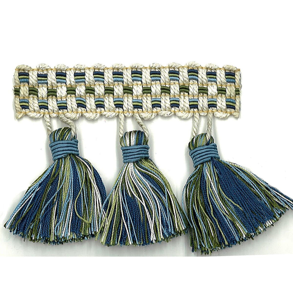 Sponsor 23 Marine by Stout Designer Trim Art Of Design Trim-2 Tassel Fringe 100% Spun Viscose CHINA Horizontal: 0 and Vertical: 0 3 in - Swanky Fabrics -