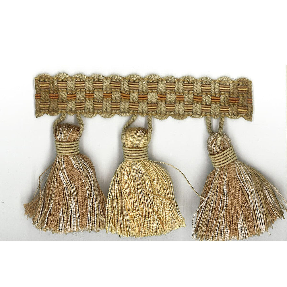 Sponsor 29 Fawn by Stout Designer Trim Art Of Design Trim-2 Tassel Fringe 100% Spun Viscose CHINA Horizontal: 0 and Vertical: 0 3 in - Swanky Fabrics -