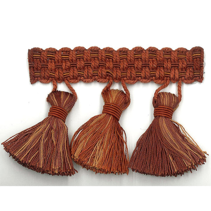 Sponsor 2 Paprika by Stout Designer Trim ART OF DESIGN TRIM-2 TASSEL FRINGE 100%SVI CHINA Horizontal: 0.000 and Vertical: 0.000 3 in - Swanky Fabrics -