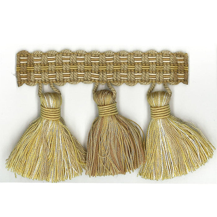 Sponsor 30 Honey by Stout Designer Trim Art Of Design Trim-2 Tassel Fringe 100% Spun Viscose CHINA Horizontal: 0 and Vertical: 0 3 in - Swanky Fabrics -