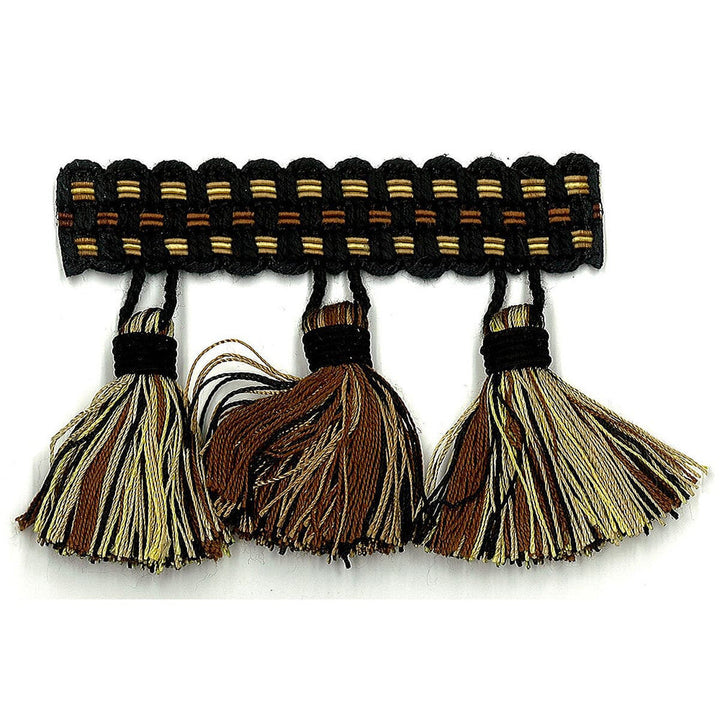 Sponsor 35 Granite by Stout Designer Trim Art Of Design Trim-2 Tassel Fringe 100% Spun Viscose CHINA Horizontal: 0 and Vertical: 0 3 in - Swanky Fabrics -