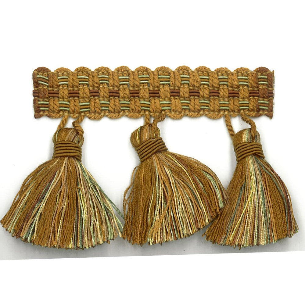 Sponsor 37 Nutmeg by Stout Designer Trim ART OF DESIGN TRIM-2 TASSEL FRINGE 100%SVI CHINA Horizontal: 0 and Vertical: 0 3 in - Swanky Fabrics -