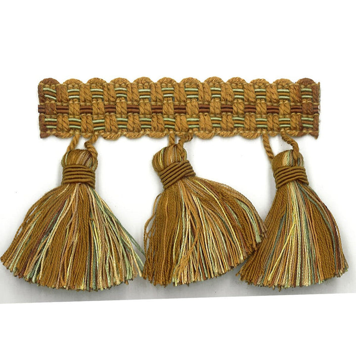 Sponsor 37 Nutmeg by Stout Designer Trim ART OF DESIGN TRIM-2 TASSEL FRINGE 100%SVI CHINA WYZENBEEK 100 000 DOUBLE RUB WEAR TEST (HEAVY DUTY) FLAME RETARDANT-U.F.A.C. CLASS 1 CATB 117-2013 Horizontal: 0.000 and Vertical: 0.000 3 in - Swanky Fabrics -