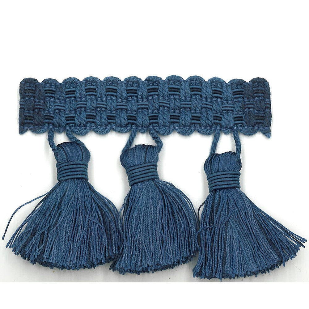 Sponsor 7 Cadet by Stout Designer Trim Art Of Design Trim-2 Tassel Fringe 100% Spun Viscose CHINA Horizontal: 0 and Vertical: 0 3 in - Swanky Fabrics -