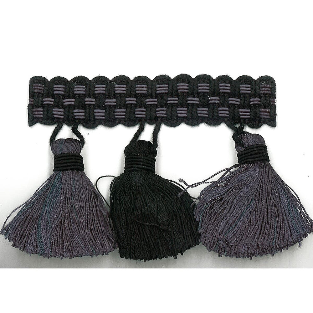 Sponsor 9 Ebony by Stout Designer Trim ART OF DESIGN TRIM-2 TASSEL FRINGE 100%SVI CHINA Horizontal: 0 and Vertical: 0 3 in - Swanky Fabrics -