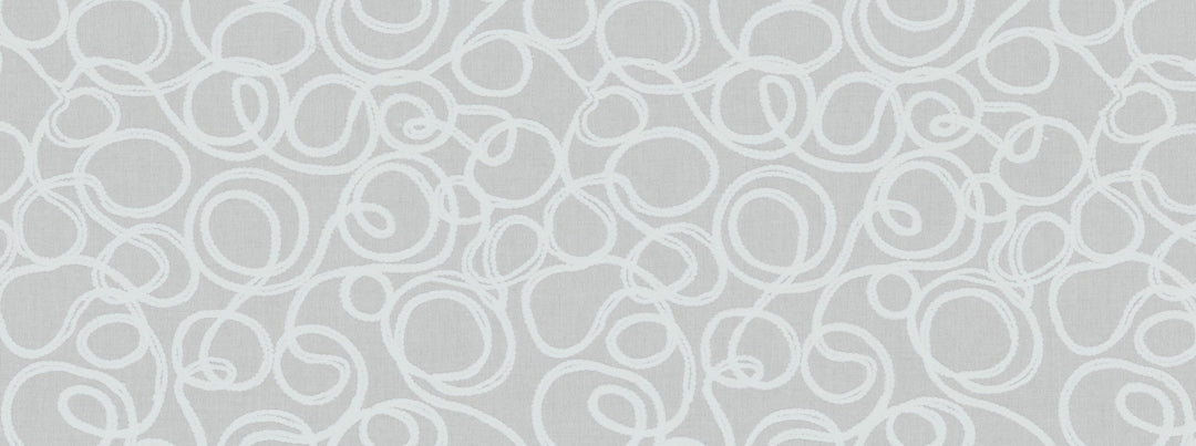 Squiggles 130 White by Covington Designer Fabric