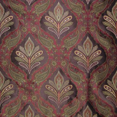 Darani Crimson Ganache SQ14800001 by Old World Weavers Designer Fabric 100% SILK INDIA LIGHT DUTY Horizontal: 14.5" and Vertical: 13.5" 54 - Swanky Fabrics -