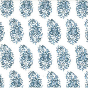 Stratus Tile Blues Lw by Norbar Designer Fabric ROMANCE 100% COTTON SPAIN 6 1/2"V 3"H 55 - Swanky Fabrics -