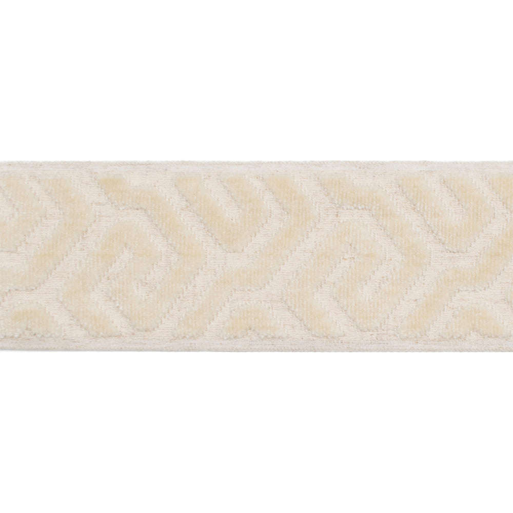 Sutton Tape Pearl by Magnolia Designer Trim - 58% Rayon, 31% Poly, 11% Linen China Horizontal: and Vertical: 3.5 - Swanky Fabrics -