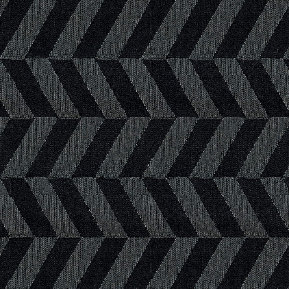 Proportion 9009 Black by Endurepel Designer Fabric 100% Polyester China 160,000 Double Rubs (Wyzenbeek) </p><p>Repeat: Horizontal: 4.9" (12.3 cm) Up the Roll and Vertical: 1.9" (4.9 cm) Across the Roll 55" (140 cm) - Swanky Fabrics -
