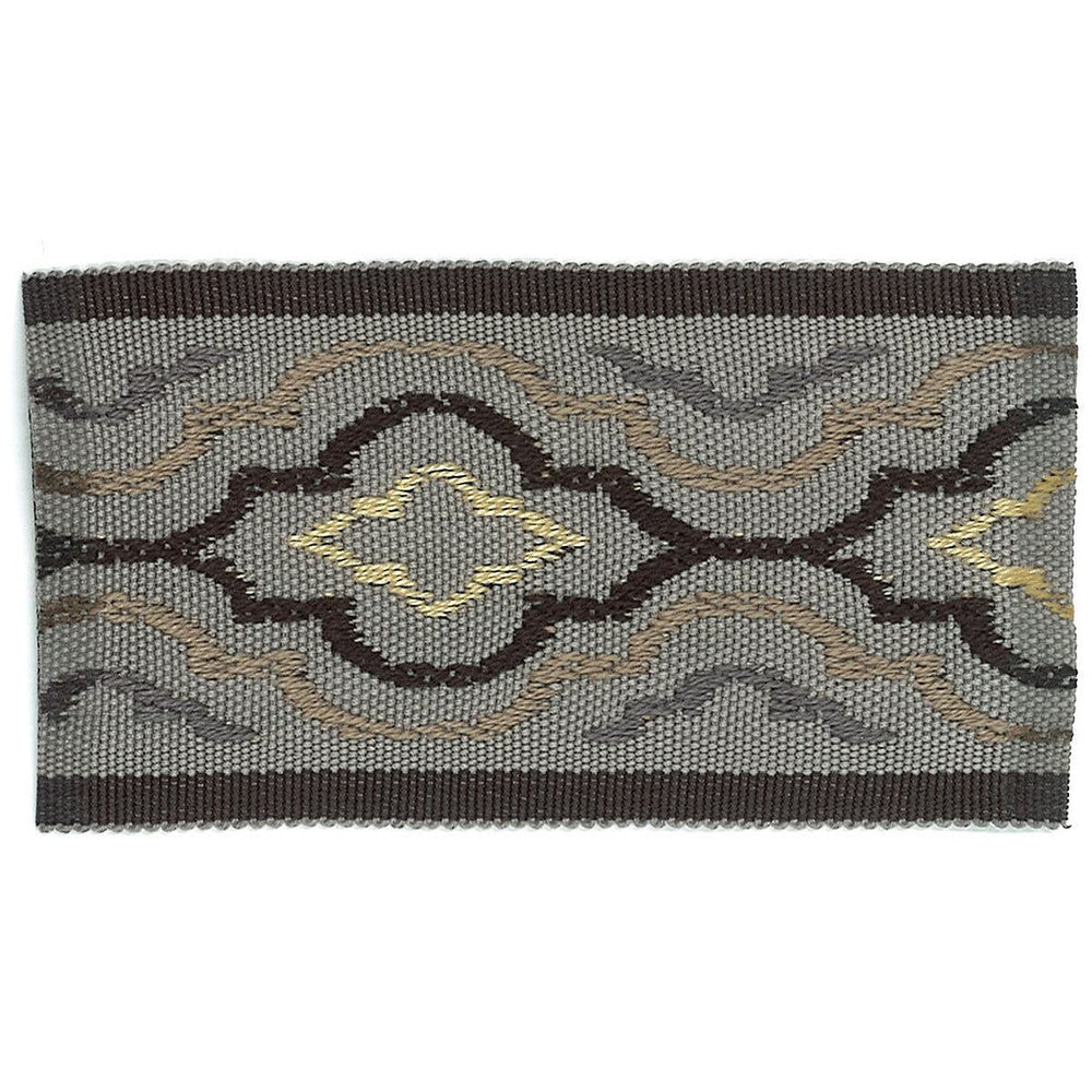 Synergy 1 Flint by Stout Designer Trim ACCENTS TAPES & BORDERS 83%SVI 17%POL CHINA Horizontal: 2.5 and Vertical: 0 2 in - Swanky Fabrics -