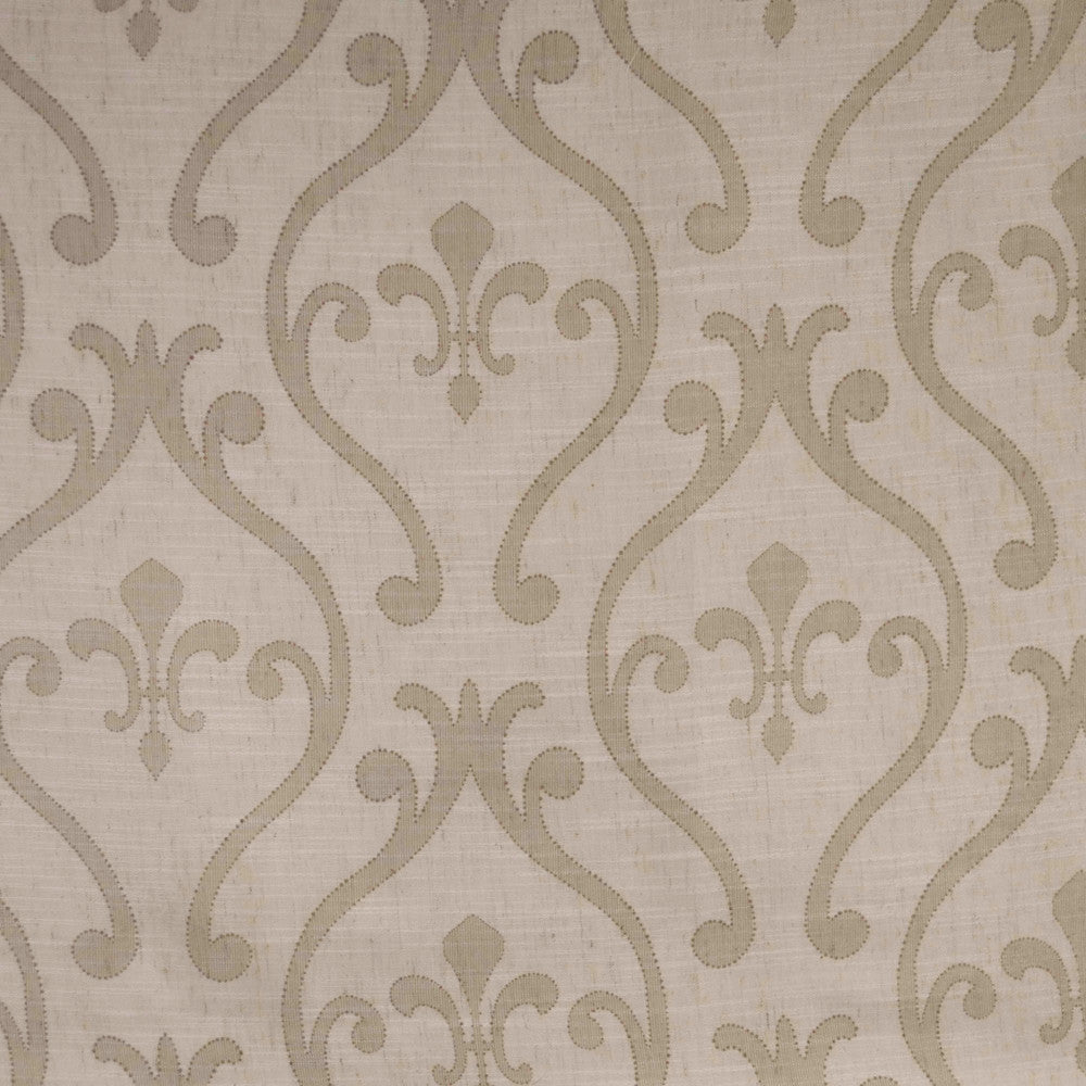 Samantha Beige by Europatex Designer Fabric Samantha 80% Polyester / 20% Linen V: 11.8" H: 13.8" 110.00 inches - Swanky Fabrics -