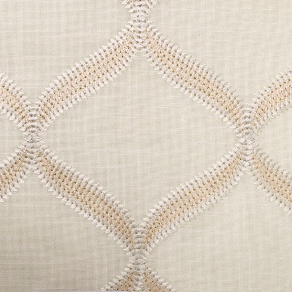 Samuel Pearl by Europatex Designer Fabric Samuel 100% Polyester 5.5" H, 6.25" V 55.00 inches - Swanky Fabrics -