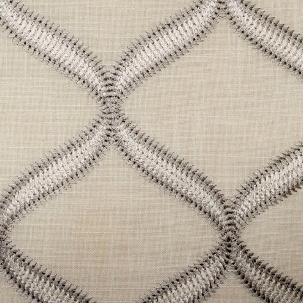 Samuel Sand by Europatex Designer Fabric Samuel 100% Polyester 5.5" H, 6.25" V 55.00 inches - Swanky Fabrics -