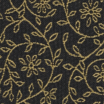Silhouette Noir by Crypton Designer Fabric See sample 66% Cotton34% Polyester  50000 Horizontal: 3.5" and Vertical: 6.75" 54"  - Swanky Fabrics -