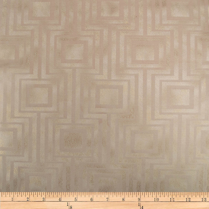 Embellished Square Blush by Europatex Designer Fabric Embellished 100% Polyester 14.2" H, 12.4" V 118.00 inches - Swanky Fabrics -