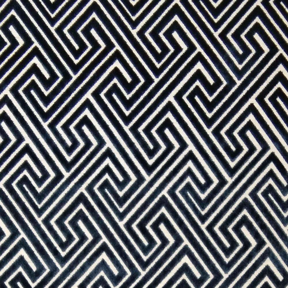 Dream Space Square Royal by Europatex Designer Fabric Dream Space 26.5% Polyester, 65.6% Rayon, 7.8% Linen China 1000,000 Double Rubs Horizontal: 14" and Vertical: 11" 57" - Swanky Fabrics -