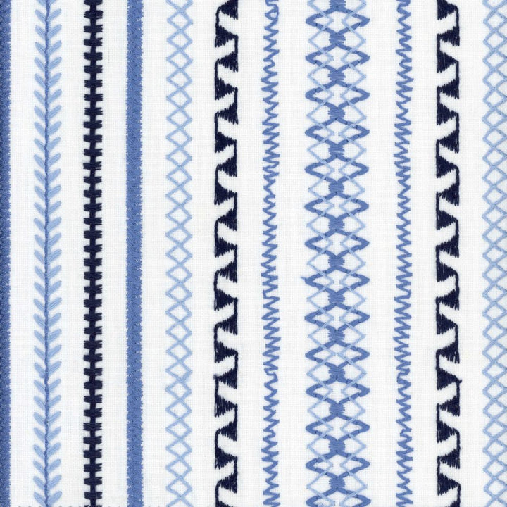 Stella Stripe Delft by Heritage Designer Fabric - USA or Imported Horizontal: and Vertical: - Swanky Fabrics -