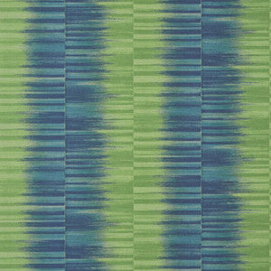 Thibaut Wallpaper Mekong Stripe Green and Blue T10091