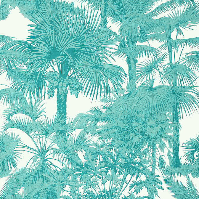 Palm Botanical Turquoise T10101 by Thibaut Wallpaper Thibaut Wallpaper Palm Botanical Turquoise T10101Wallpaper Tropics Wallpaper U.S.A. </p><p>Repeat: V: 36 27 - Fabric Carolina -