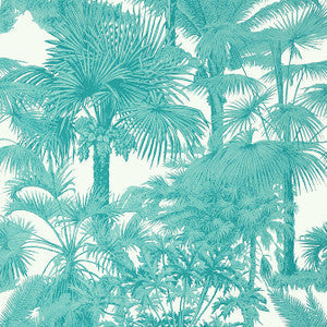 Thibaut Wallpaper Palm Botanical Turquoise T10101