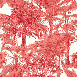 Thibaut Wallpaper Palm Botanical Coral T10105