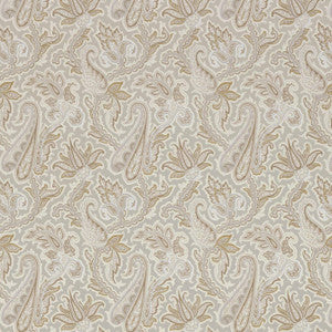 Thibaut Wallpaper Winchester Paisley Grey and Camel T1017
